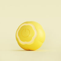 Produktbild von RAIKOU Power Smart Ball Gelb Interaktives Katzenspielzeug aus Silikon mit LED-Licht