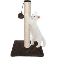Produktbild von RAM ONLINE Großer Kratzbaum für Katzen aus Plüsch in Braun 42cm