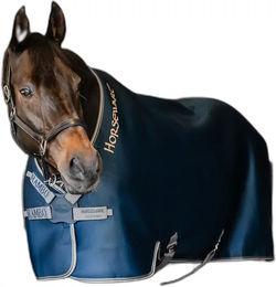 Produktbild von Rambo Airmax Trocknende Pferdedecke aus Polyester Blau 130/183 cm