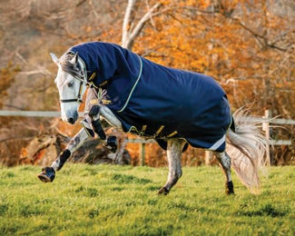RAMBO Duo Force 2.0 Blanket Pferdedecke Navy/Teal – Bild 1 von 4