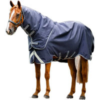 Produktbild von Rambo Duo Ripstop Plus Outdoor-Decke für Pferde Blau 125 cm