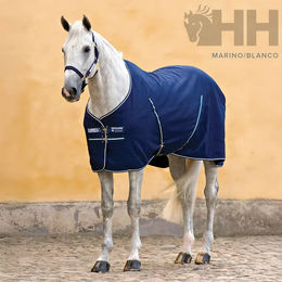 Produktbild von Rambo Insekten- und Sommerdecke für Pferde aus Polyester Blau 115/168 cm