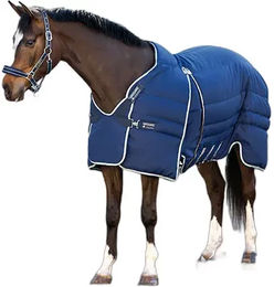 Produktbild von Rambo Optimo Stalldecke für Pferde aus Polyester in Blau