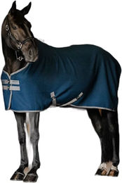 Produktbild von Rambo Techni-Waffle Trocknende Pferdedecke aus Polyester Blau 165 cm