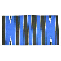 Produktbild von Randol'S Navajo Pferdedecke aus Baumwolle und Acryl Schwarz Blau Weiß 76 x 76 cm