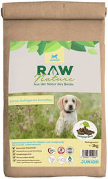 RAW Nature Hundefutter Junior Huhn kaltgepresstes getreidefreies Trockenfutter mit hohem Fleischanteil – Bild 1 von 4