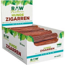 RAW Nature Hundesnack Hirsch Hunde-Zigarren getreidefrei und hypoallergen als Monoprotein-Kausnack für alle Altersstufen – Bild 1 von 3