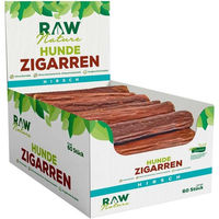 Produktbild von RAW Nature Hundesnack Hirsch Hunde-Zigarren getreidefrei und hypoallergen als Monoprotein-Kausnack für alle Altersstufen