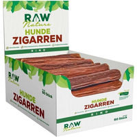 Produktbild von RAW Nature Hundesnack Rind Hunde-Zigarren Dörrfleisch Kausnack getreidefrei hypoallergen monoprotein ohne Zucker für alle Altersstufen