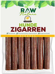 RAW Nature Hundesnack Strauß Hunde-Zigarren Monoprotein Kausnack für alle Altersstufen – Bild 1 von 4