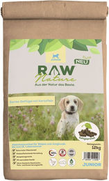 RAW Nature Junior Hundefutter Huhn kaltgepresstes getreidefreies Trockenfutter mit hohem Fleischanteil 1000g – Bild 1 von 4