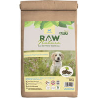 Produktbild von RAW Nature Junior Hundefutter Huhn kaltgepresstes getreidefreies Trockenfutter mit hohem Fleischanteil 1000g