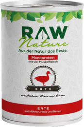 RAW Nature Nassfutter Ente Monoprotein getreidefrei Sensitive 400g – Bild 1 von 4