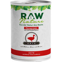 Produktbild von RAW Nature Nassfutter Ente Monoprotein getreidefrei Sensitive 400g