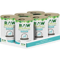Produktbild von RAW Nature Nassfutter Hirsch mit Möhren und Amaranth Monoprotein Stückchen in Sauce 1000g