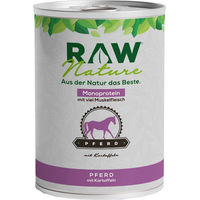 Produktbild von RAW Nature Nassfutter Pferd mit Kartoffeln Stückchen in Sauce für Hunde aller Altersstufen 400g