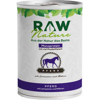 Produktbild von RAW Nature Nassfutter Pferd Stückchen in Sauce getreidefrei und monoprotein 400g