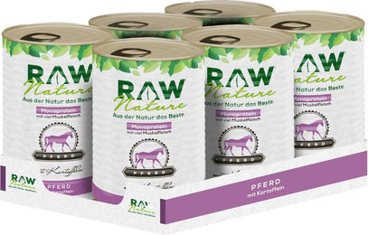 RAW Nature Pferd Nassfutter Stückchen in Sauce für Hunde aller Altersstufen 1000g – Bild 1 von 4