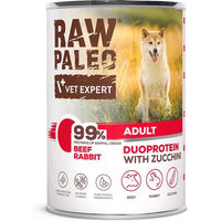 Produktbild von RAW PALEO Hundefutter Adult Rind mit Kaninchen getreidefrei 400g