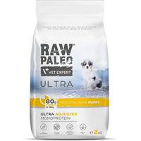 Produktbild von RAW PALEO Hundefutter Ultra Truthahn Getreidefrei Hypoallergen für Welpen Mittel und Gross 750g