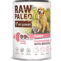 Produktbild von RAW PALEO Nassfutter für Welpen Schwein und Lamm getreidefrei 400g
