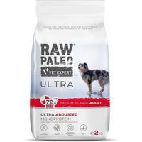 Produktbild von RAW PALEO Ultra Beef Hundefutter für ausgewachsene mittlere und große Hunde, getreidefrei und monoprotein, 2kg - 2 kg