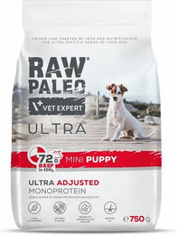 Produktbild von RAW PALEO Ultra Beef Mini Welpenfutter Rind getreidefrei hypoallergen Monoprotein 750g