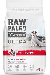 Produktbild von RAW PALEO Ultra Beef Mini Welpenfutter Rind getreidefrei hypoallergen monoprotein 8kg