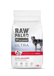 RAW PALEO Ultra Beef Trockenfutter Rind für mittelgroße und große Hunde Adult Getreidefrei 10kg - 10 kg – Bild 1 von 1
