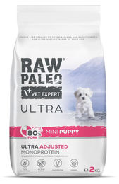 RAW PALEO Ultra Mini Welpen Trockenfutter Schwein 2kg getreidefrei hypoallergen monoprotein – Bild 1 von 1