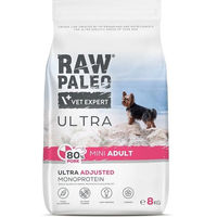 Produktbild von RAW PALEO Ultra Pork Mini Trockenfutter für adulte kleine Hunde mit Schwein getreidefrei und monoprotein 8 kg