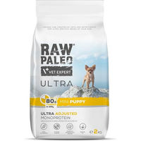 Produktbild von RAW PALEO Ultra Turkey Mini Puppy Hundefutter für Welpen kleiner Rassen Truthahn getreidefrei hypoallergen monoprotein 2kg