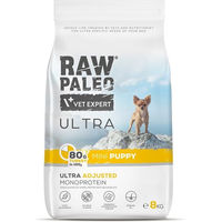 Produktbild von RAW PALEO Ultra Turkey Mini Welpenfutter Truthahn getreidefrei hypoallergen Monoprotein 8kg