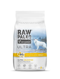 RAW PALEO Ultra Turkey Trockenfutter für mittelgroße und große Hunde Adult hypoallergen 2kg - 2 kg – Bild 1 von 2