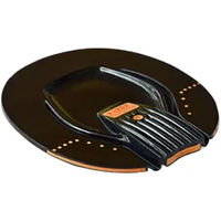 Produktbild von Razerhorse Hufeisen Hufpflege aus Kunststoff in Orange und Schwarz Größe L