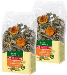 Produktbild von REAL NATURE Bunte Landkräuter Getrocknete Kräuter für Kaninchen 2x100g - 2 x 100 g
