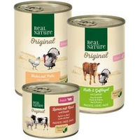 Produktbild von REAL NATURE Classic Nassfutter Katze Kitten Geflügel und Kalb 6x400 g - 6 x 400 g