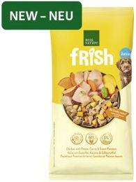Produktbild von REAL NATURE frish Junior Hundefutter Huhn mit Kartoffel Karotte und Süßkartoffel Stückchen in Sauce getreidefrei 5x750 g