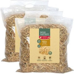 Produktbild von REAL NATURE Goldenes Stroh Nager Einstreu 2x2 kg - 2 x 2 kg