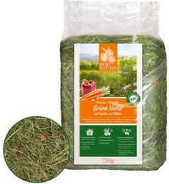 REAL NATURE Heu Grüne Natur mit Paprika und Möhren für Kaninchen 750g – Bild 1 von 1