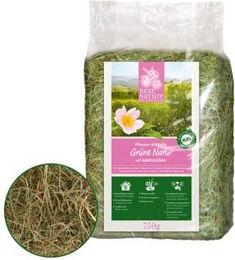 REAL NATURE Heu Grüne Natur mit Wildrosenblüten für Kaninchen 750g - 0,75 kg – Bild 1 von 1