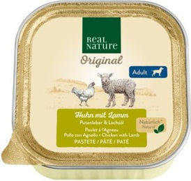 Produktbild von REAL NATURE Hund Nassfutter Adult Lamm und Pute 34x100 g - 34 x 100 g