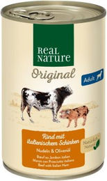 Real Nature Hund Nassfutter Adult Rind ohne Zucker und künstliche Zusatzstoffe 6x400 g - 6 x 400 g – Bild 1 von 1