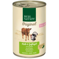 Produktbild von REAL NATURE Kitten Nassfutter Katze Kalb und Geflügel ohne Konservierungsstoffe 24x400 g - 24 x 400 g