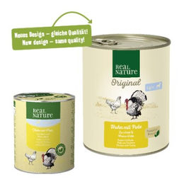 REAL NATURE Light Nassfutter Hund Adult Huhn und Pute ohne Farb- und Aromastoffe 24x800 g - 24 x 800 g – Bild 1 von 2