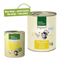 Produktbild von REAL NATURE Light Nassfutter Hund Adult Huhn und Pute ohne Farb- und Aromastoffe 24x800 g - 24 x 800 g