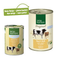 Produktbild von REAL NATURE Light Nassfutter Hund Adult Rind und Kalb ohne Farb- und Aromastoffe 6x400 g - 6 x 400 g