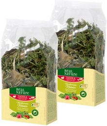 Produktbild von REAL NATURE Mediterrane Kräuter für Kaninchen getrocknet getreidefrei 2x100g - 2 x 100 g