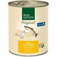 Produktbild von REAL NATURE Nassfutter Hund Adult Ente mit Forelle 24x800 g - 24 x 800 g