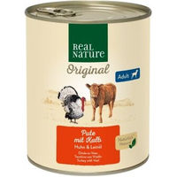 Produktbild von REAL NATURE Nassfutter Hund Adult Pute mit Kalb 24x800 g - 24 x 800 g
